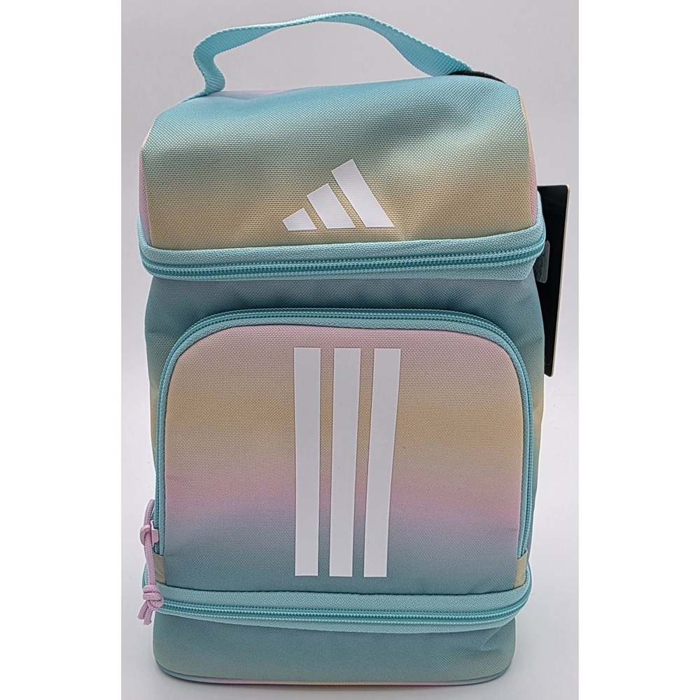 Adidas Excelerator Insulated Lunch Bag In Flash Aqua‎ w/ Extra Pocket  New #0161